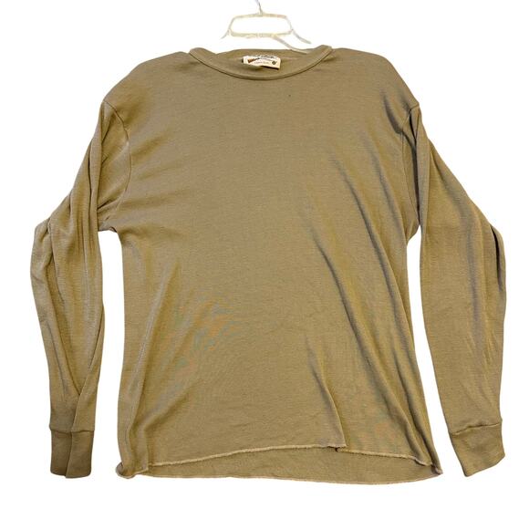 Vintage Cabelas Shirt Mens Large Beige Thermax Base Layer Hunting Sidney Nebr - Picture 1 of 5